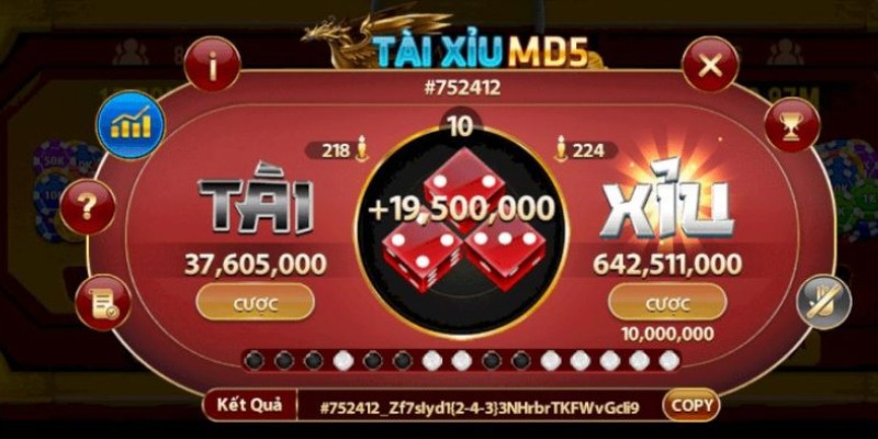 Tài Xỉu MD5 79Club đơn giản, thu hút nhiều người chơi