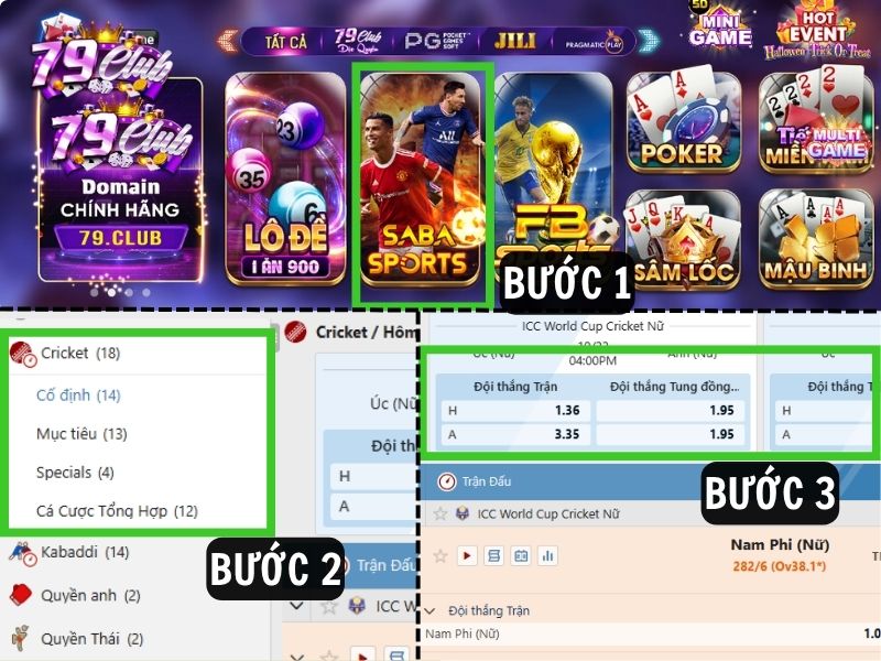 minh hoa 3 buoc ca cuoc bida tren 79club